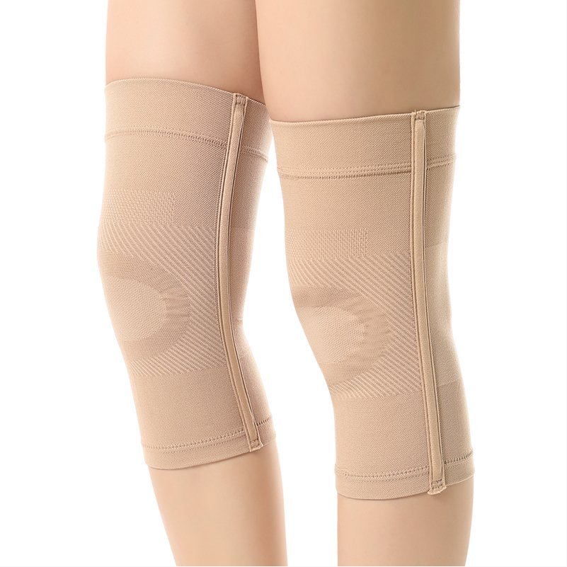 半月板损伤护膝夏季薄款女士运动跑步专业专用男膝盖关节护套防滑 - 图0