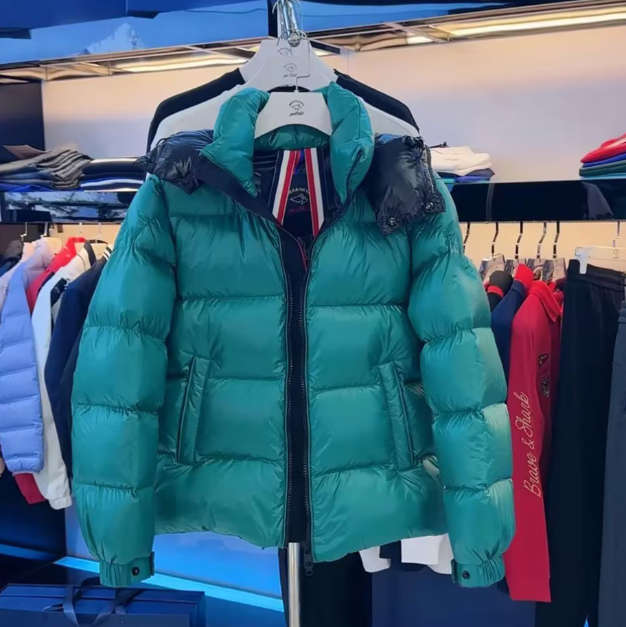 90鹅绒勇士鲨鱼高端羽绒服男装加厚超厚美式亮面商务高充绒量300g - 图2