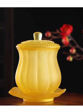 杯 贡供家用水杯前财水杯供佛观音佛水杯琉璃供 供圣供佛杯杯财神