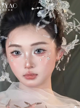 新款新娘头饰灵动婚礼超仙气水晶