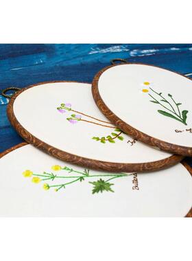 薰衣草花叶Lavender Flower and Leaf Embroidery diy刺绣材料包