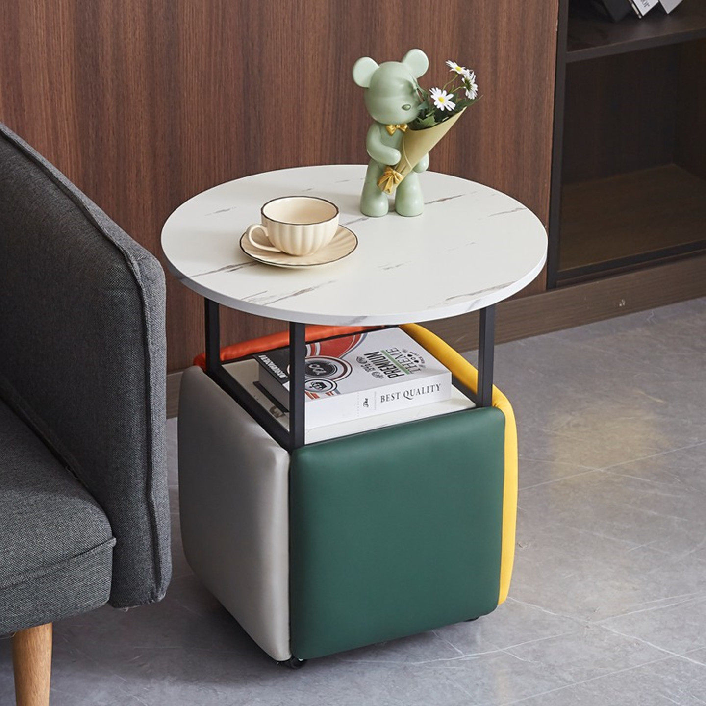 阳台小茶桌组合折叠可休闲茶几凳子椅子网红桌子餐桌家用洽谈桌椅,淘宝优惠券,粉丝福利购,淘宝优惠卷