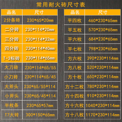 过桥耐火砖加大加长高铝砖粘土砖耐高温炉膛顶平枚立枚方形防火砖 - 图0
