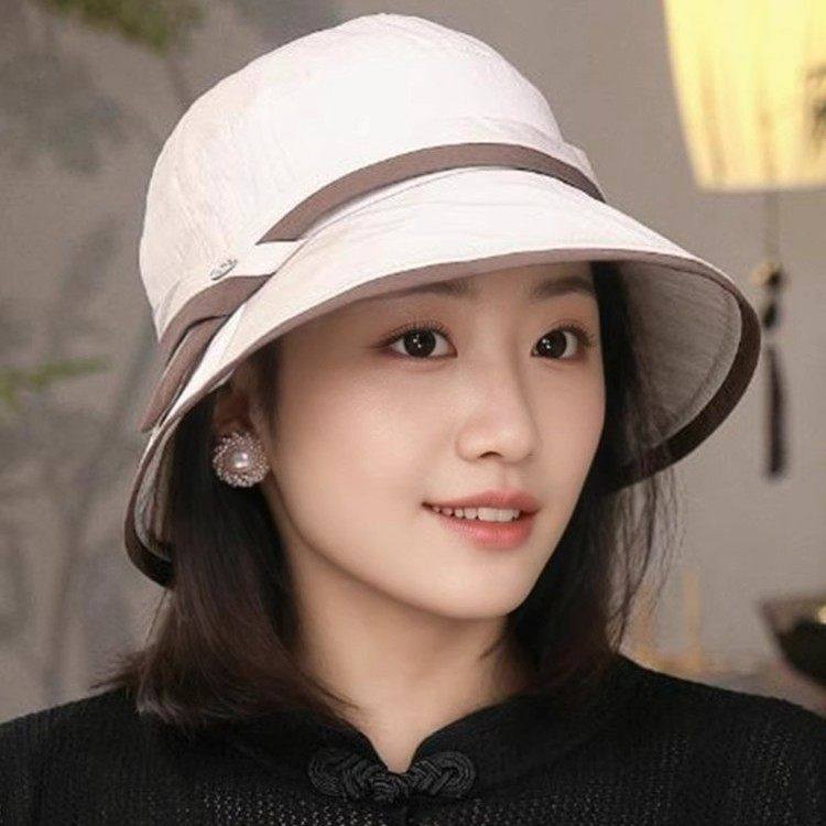 轻薄速干遮阳防晒帽2025新款休闲渔夫帽凉帽早春出游遮脸太阳帽女,淘宝优惠券,粉丝福利购,淘宝优惠卷