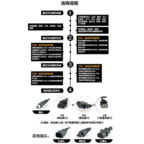 爱普奔集电动车电瓶车通用充电器36V48V12Ah48V20Ah60V30Ah72V40 - 图2