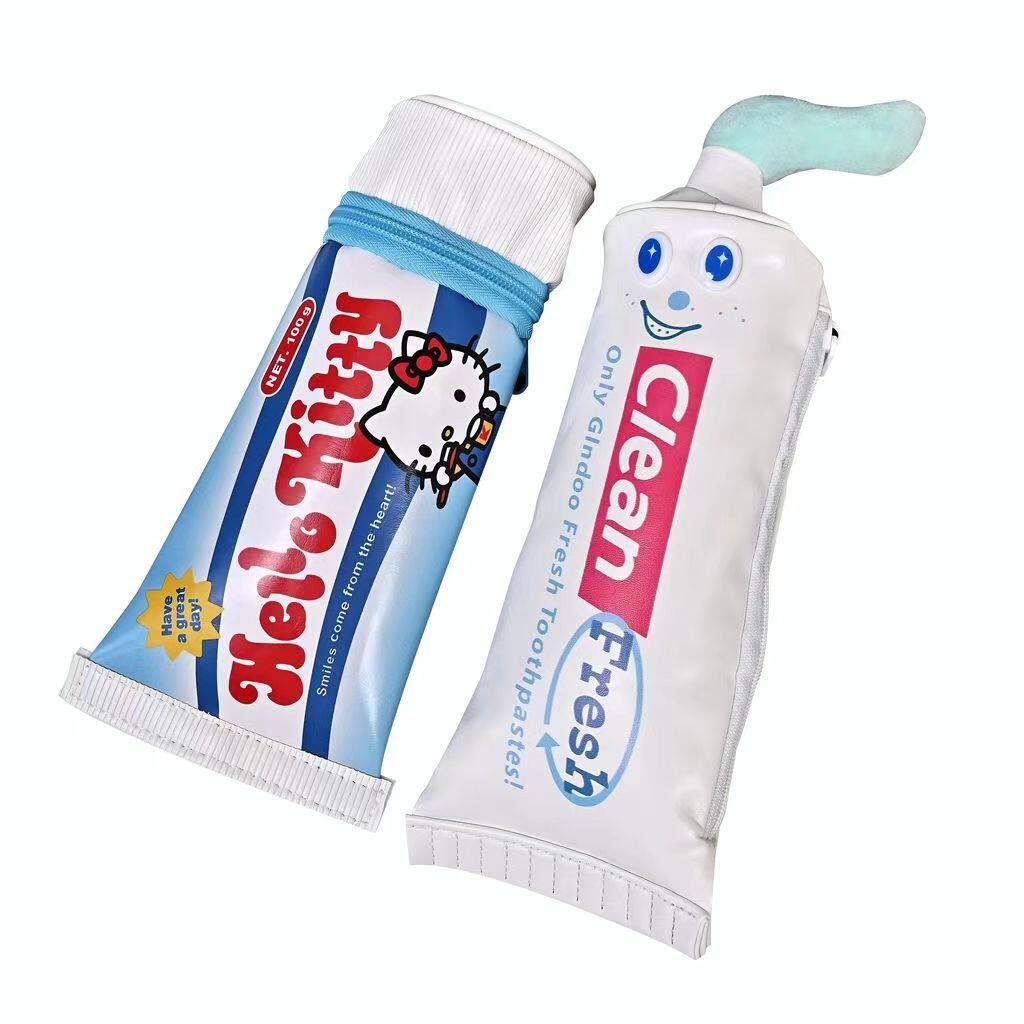 Japanese Kitty toothpaste pencil case is cute and funny