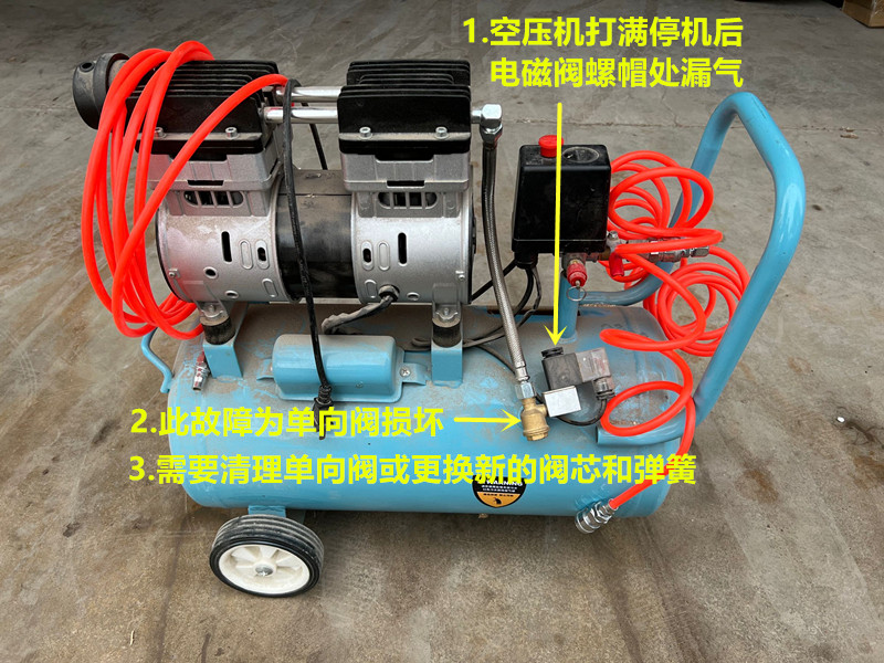 富邦打气泵空压机压力开关单向阀空气压缩机配件自动气压止回阀