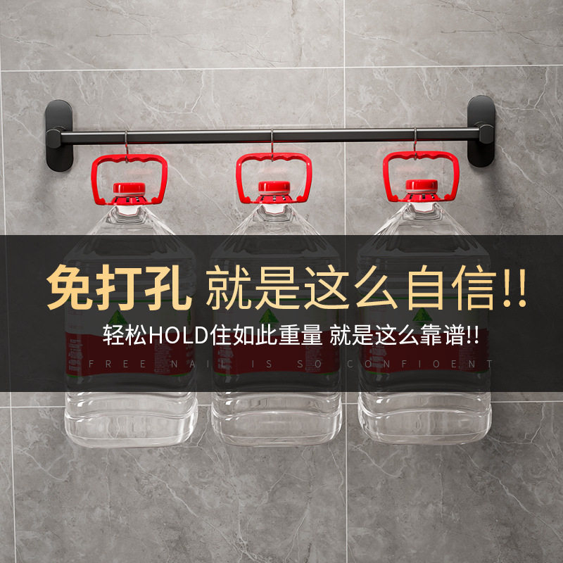 碳钢鞋架子家用省空间太空铝黑色免打孔墙上浴室拖鞋架鞋子收纳架,淘宝优惠券,粉丝福利购,淘宝优惠卷