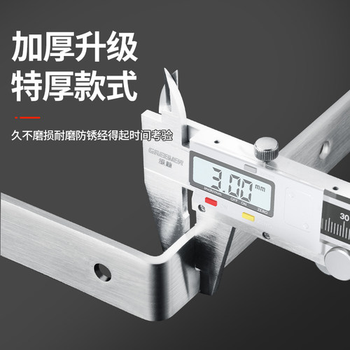 不锈钢角码90度直角固定器角铁l型三角铁支架层板托连接件片t衣柜 - 图1