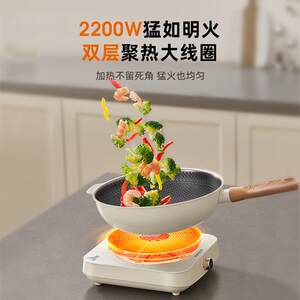 九阳电磁炉小型家用火锅炒菜锅一体全套官方正品新款电池炉电磁灶