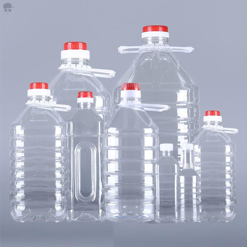 塑料桶装水矿泉水空桶透明带盖食品级塑料水桶20l升5L10L十斤大桶-图3