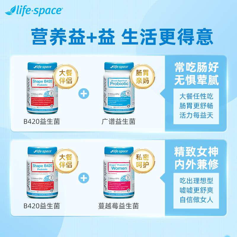 lifespace益生菌b420塑身女性大人调理肠胃b240瘦子菌v官方旗舰店 - 图3