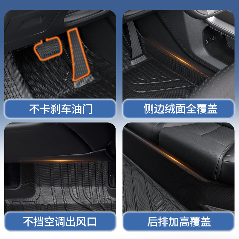适用于方程豹钛3脚垫TPE全包围25新款汽车比亚迪内饰改装配件用品 - 图3