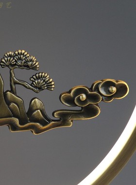 纯铜中国音乐香炉摆件台灯茶室