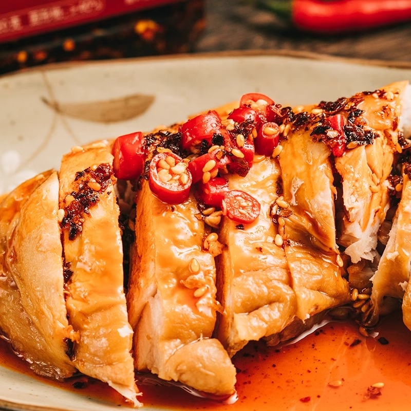 甄味说油泼辣子辣椒油420gx2桶凉拌香辣红油辣椒酱拌菜下饭菜料汁 - 图2