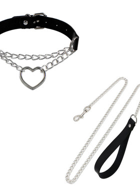 项圈女m项链情趣牵引绳控制颈带