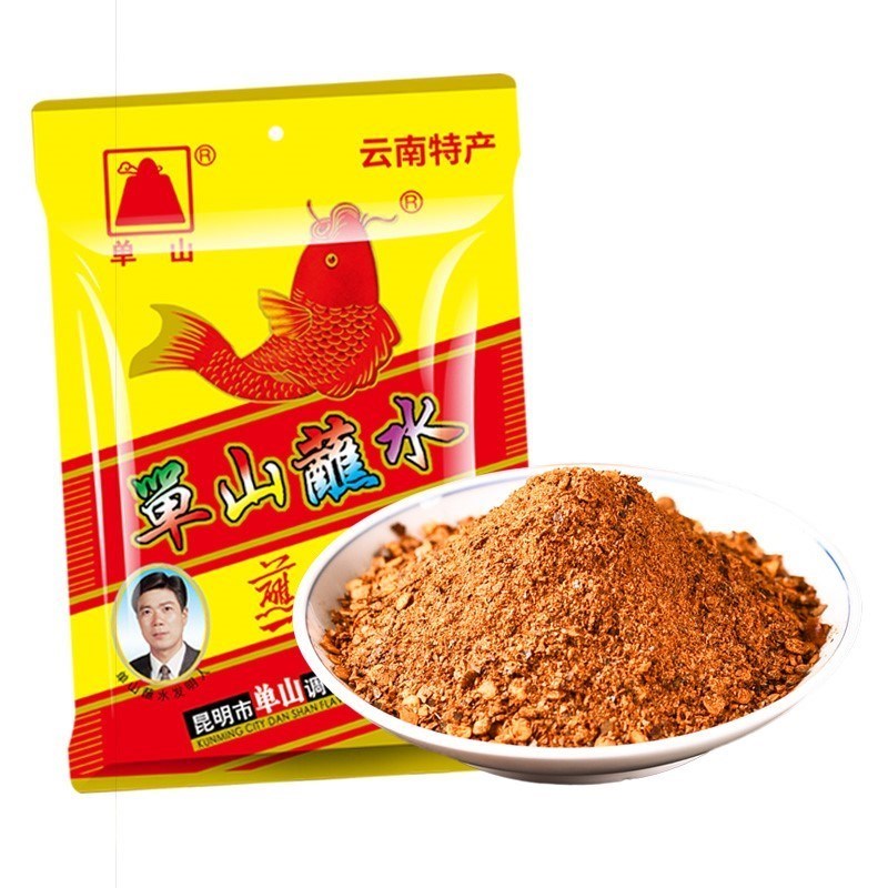 Yunnan Danshan Zhanshui Chili Powder Chinese Spice Seasoning 单山蘸水云南麻辣沾水烧烤辣椒面30袋装 