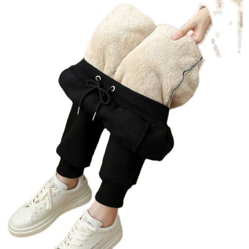 秋冬加绒裤子女宽松休闲哈伦卫裤加厚羊羔绒棉裤冬季外穿运动裤女,淘宝优惠券,粉丝福利购,淘宝优惠卷