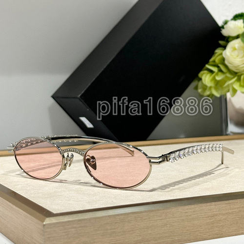 新款 耳钻光学九克拉钻石椭圆饰品带钻眼镜框女高品质barretter - 图0