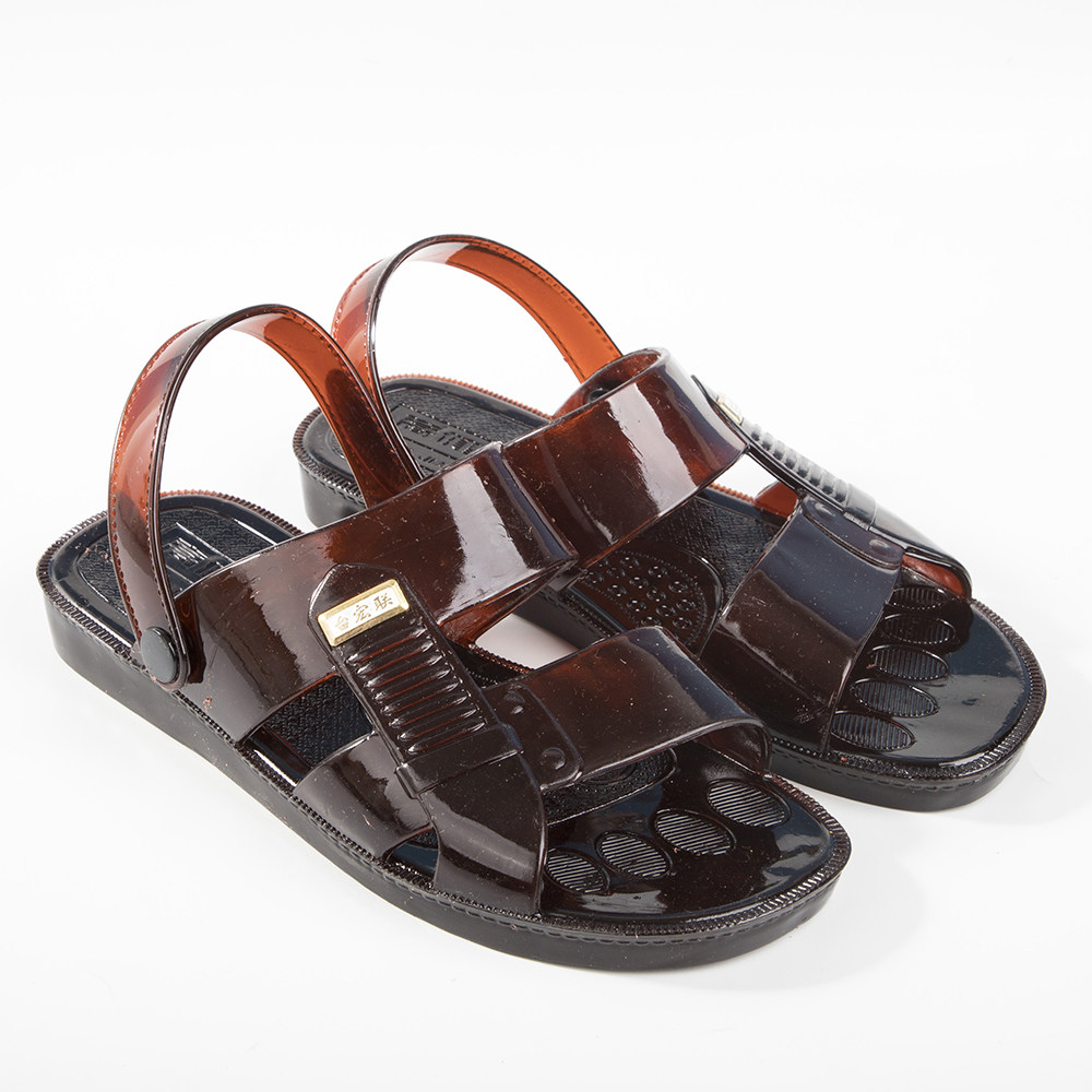 牛筋男凉鞋夏外穿时尚复古防滑耐磨熟胶防臭休闲牛筋凉拖鞋两用男,淘宝优惠券,粉丝福利购,淘宝优惠卷