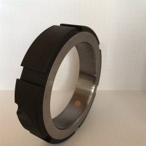 Precision locking nut F-shaped tooth groin nut wire lever locking round screw cap car machine tool anti-loose and bearing