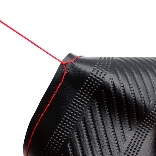 汽车印花方向盘套真皮手缝大众四季通用男女牛皮缝制皮套防滑把套 - 图2