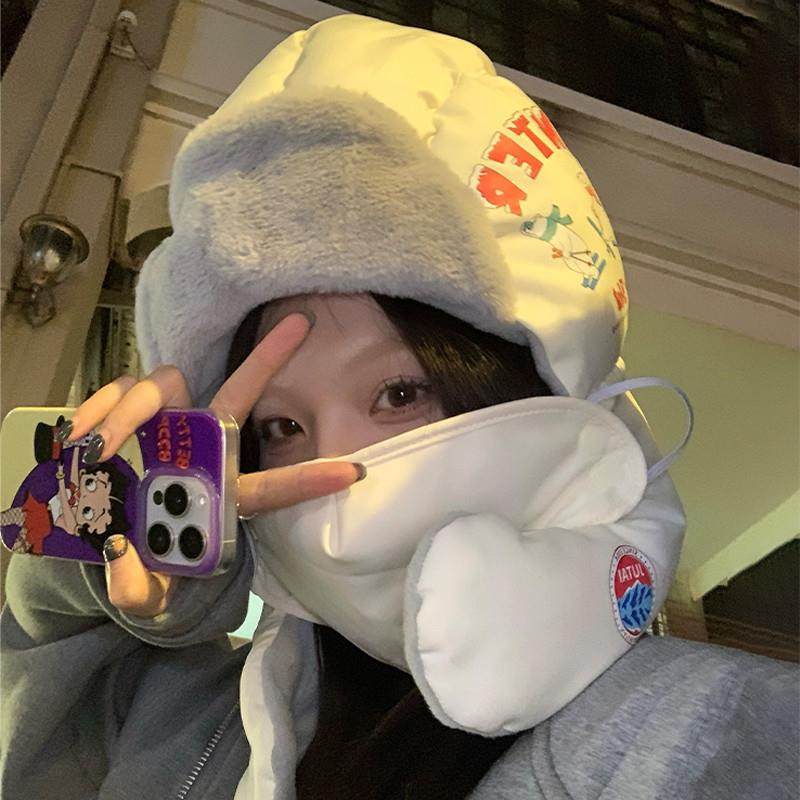 雷锋帽女冬季加绒加厚防风面罩保暖帽子男电动车骑行头套护耳棉帽,淘宝优惠券,粉丝福利购,淘宝优惠卷