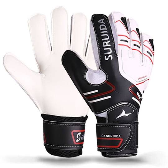 Suruida goalkeeper gloves with anti-slip wear-resistant finger protection