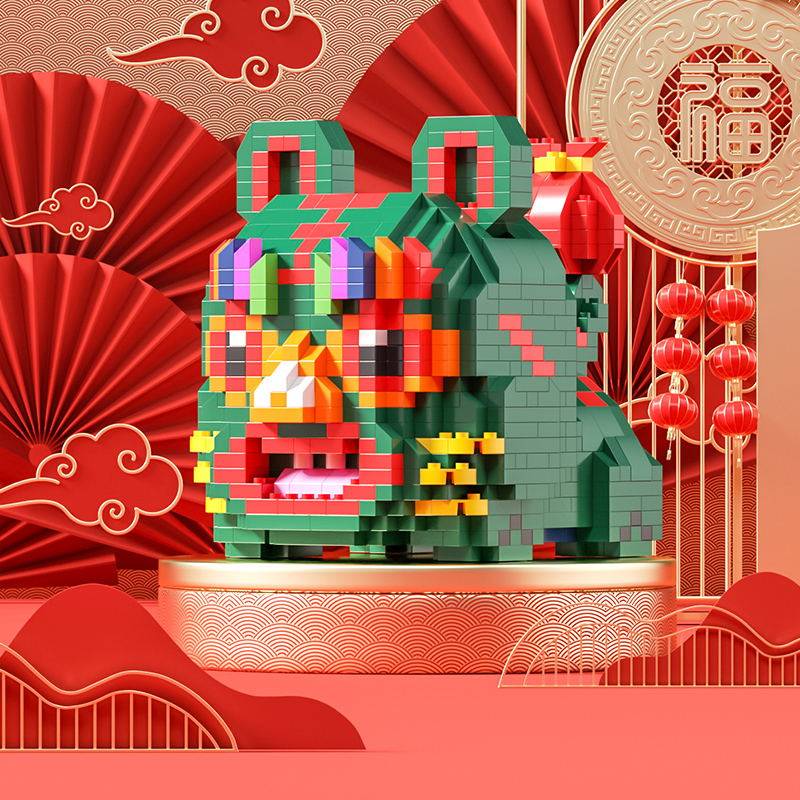 新年儿童益智男孩生日礼物拼装玩具 孩童年代建构/拼插积木