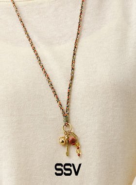 SSV敦煌系列有“球”必应长款编织项链 女秋冬毛衣链轻奢小众礼物