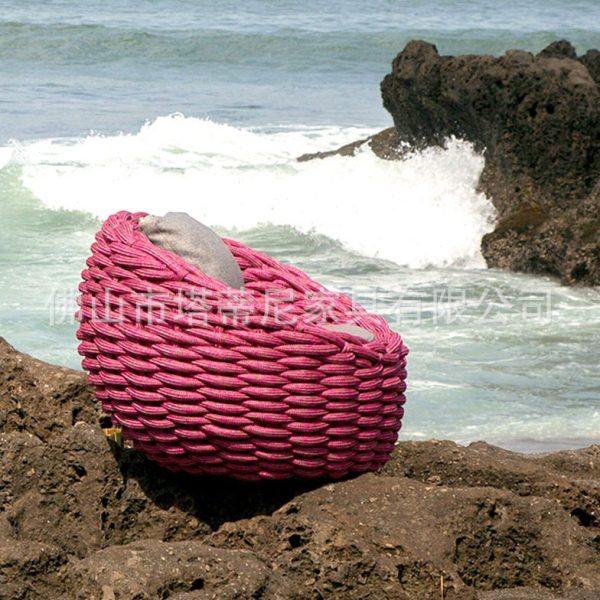 户外庭院桌椅别墅花园露台客厅休闲人家具阳台绳编藤编懒人椅,淘宝优惠券,粉丝福利购,淘宝优惠卷