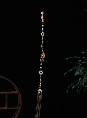 马面裙配饰禁步 平安扣祥云腰间配饰 腰佩装饰挂饰流苏吊坠腰链