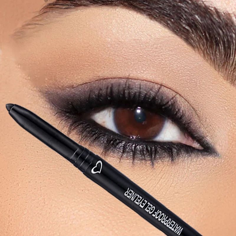 Waterproof Eyeliner Pen Smooth Matte Black Brown Gel Eye Lin - 图0