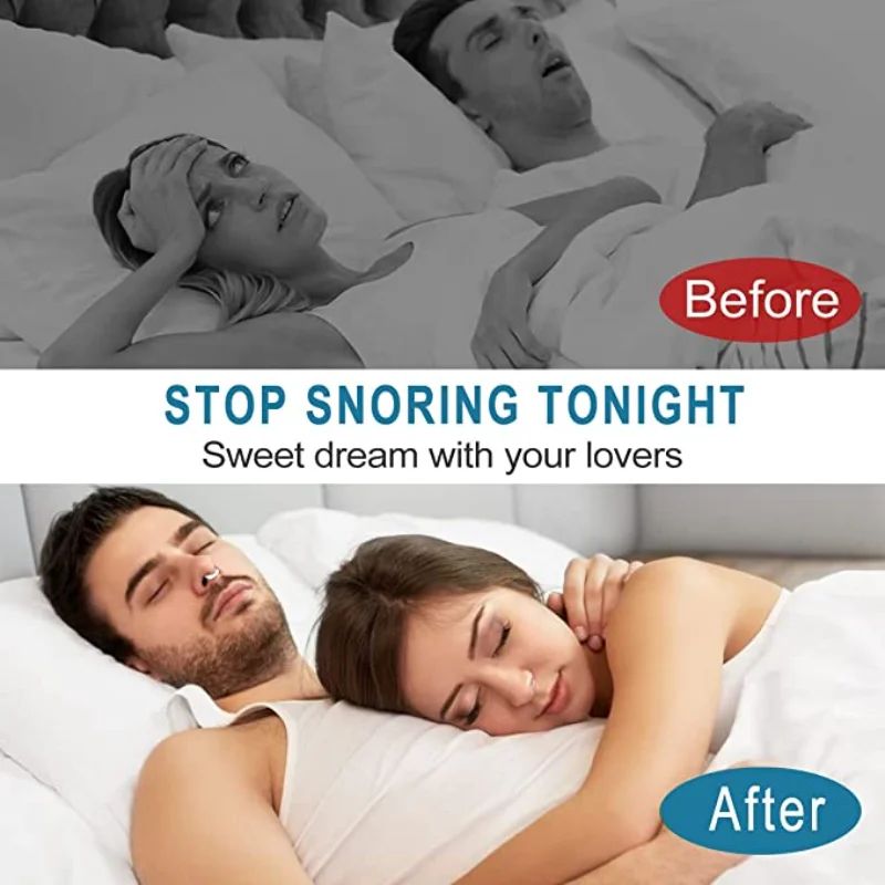 Anti Snoring Device Silicone Nose Clip Magnetic Sleep Tray S - 图1