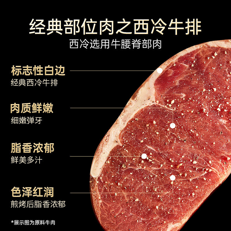 必胜客原肉整切优选西冷牛排家庭儿童早餐官方旗舰店牛肉牛扒