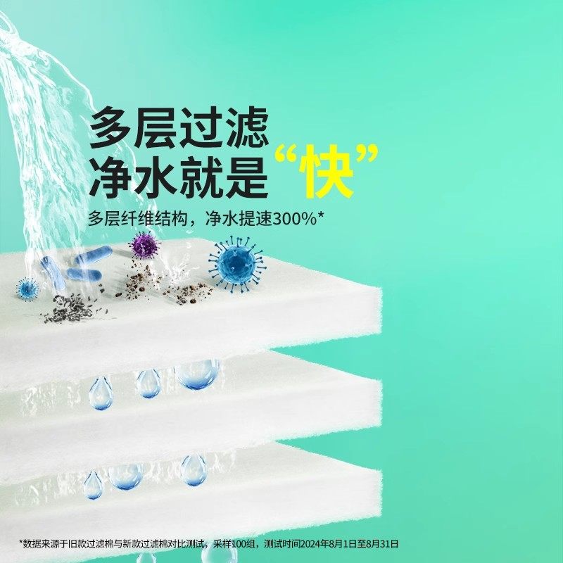 鱼缸过滤棉高密度净化养鱼专用羊绒棉加厚滤材过滤器白海绵生化棉,淘宝优惠券,粉丝福利购,淘宝优惠卷