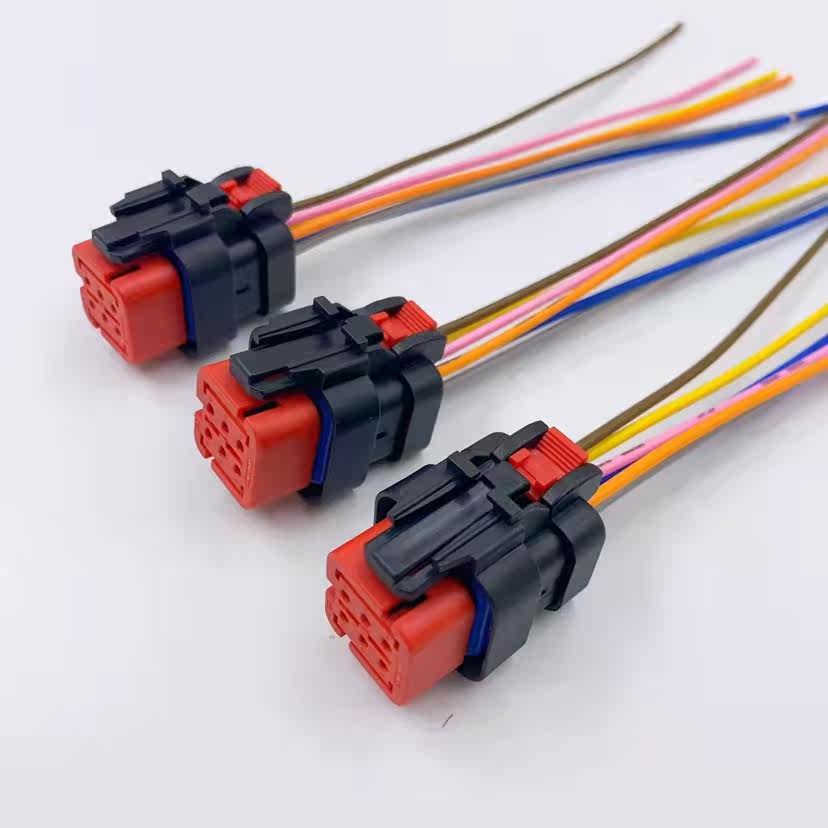 适配汽车连接器潍柴国六EGR阀插头6线接插件线束插座配件 - 图2