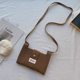 Mini crossbody bag for women small, lightweight and versatile solid color ins knitted mobile phone bag Japanese and Korean style coin storage wallet bag