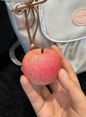 一颗平安小苹果挂件创意苹果挂饰挂件汽车可车载钥匙扣挂包钥匙扣