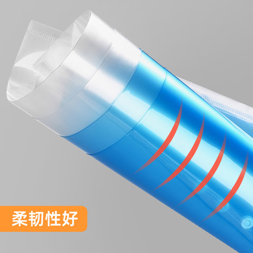 200个文件袋加厚透明a4大容量按扣pp档案资料袋标签分类防水保护袋商务办公文具试卷收纳袋学生用文件夹定制 - 图3