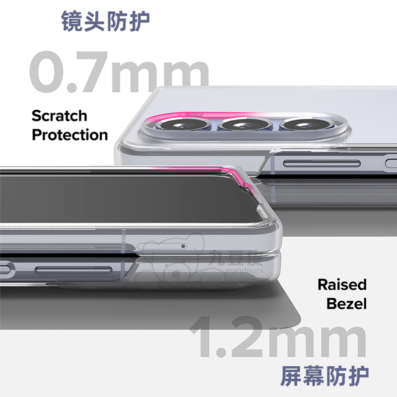 韩国Ringke透明轻薄手机壳适用于三星Galaxy Z Fold 6/5超薄铰链防护保护套zfold新款硬壳W24磁吸