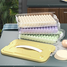 Пельмени окне 饺子盒家用食品级厨房冰箱整理神器馄饨盒保鲜速冻冷冻专用收纳盒