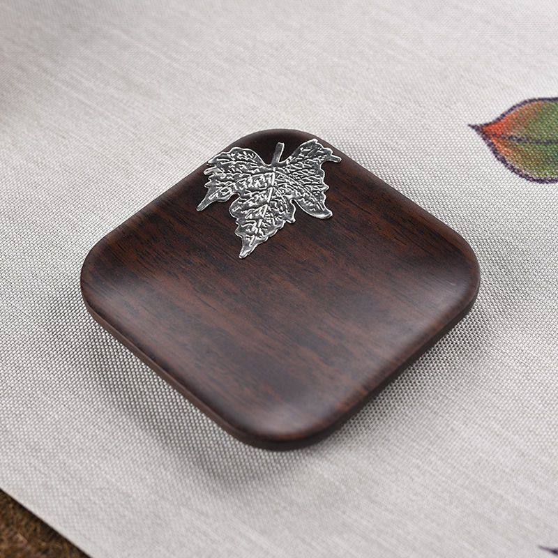 黑檀木杯垫茶杯垫功夫茶具茶道会客高端杯托茶桌隔热茶托茶垫套组,淘宝优惠券,粉丝福利购,淘宝优惠卷