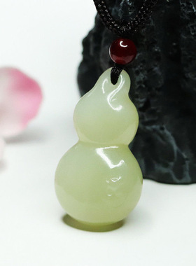 和田玉立体福禄双全葫芦吊坠福禄项链挂坠珠宝饰品时尚礼物女士款