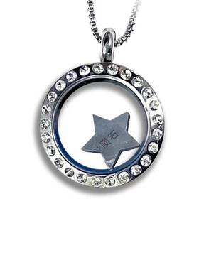 现货中国航天七夕创意陨石项炼情侣挂件 情人节礼物 精美礼盒