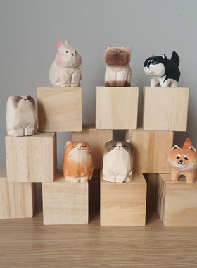 浩彤木车载桌面创意礼物招财猫咪