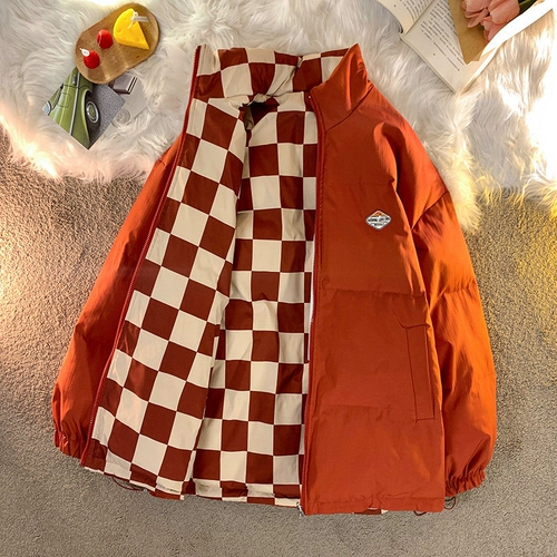 Двусторонний демисезонный пуховик, трендовая куртка, 2021 года, в корейском стиле, оверсайз