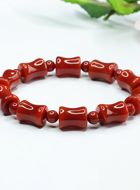 红玛瑙手链南红色路路通手串彩宝男女士复古民族风饰品节日礼物
