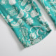 ຄົນອາເມລິກາໂສດ! Soft waxy cotton silk thin casual pants elastic high waist loose floral trousers air conditioning pants for women