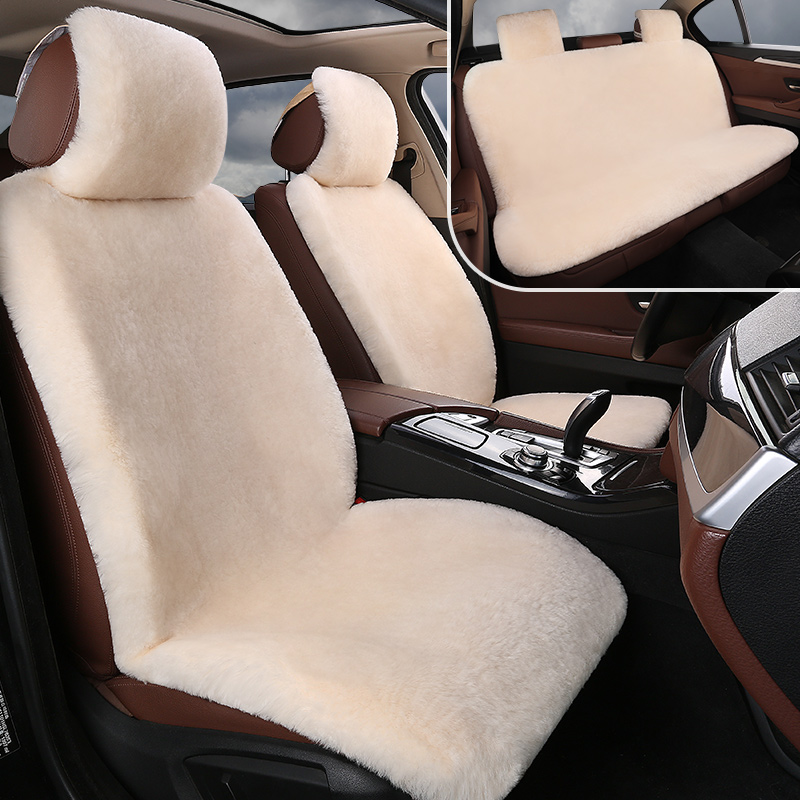 羊毛汽车坐垫冬季短毛澳洲纯皮毛一体羊剪绒座套冬天保暖毛绒座垫